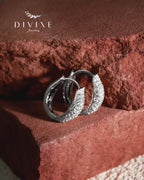 Silver earrings 412