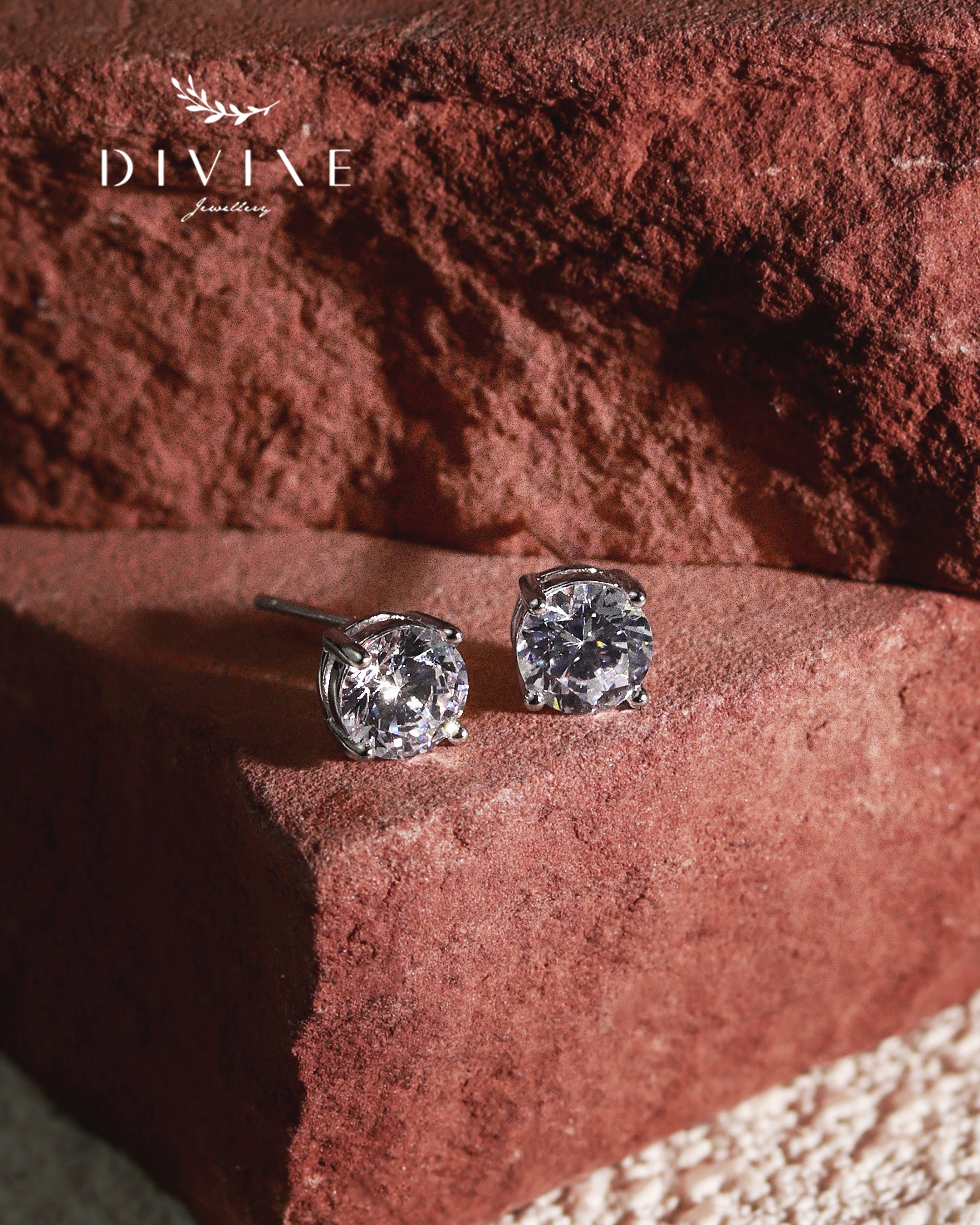 Silver earrings 413