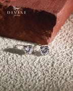 Silver earrings 413