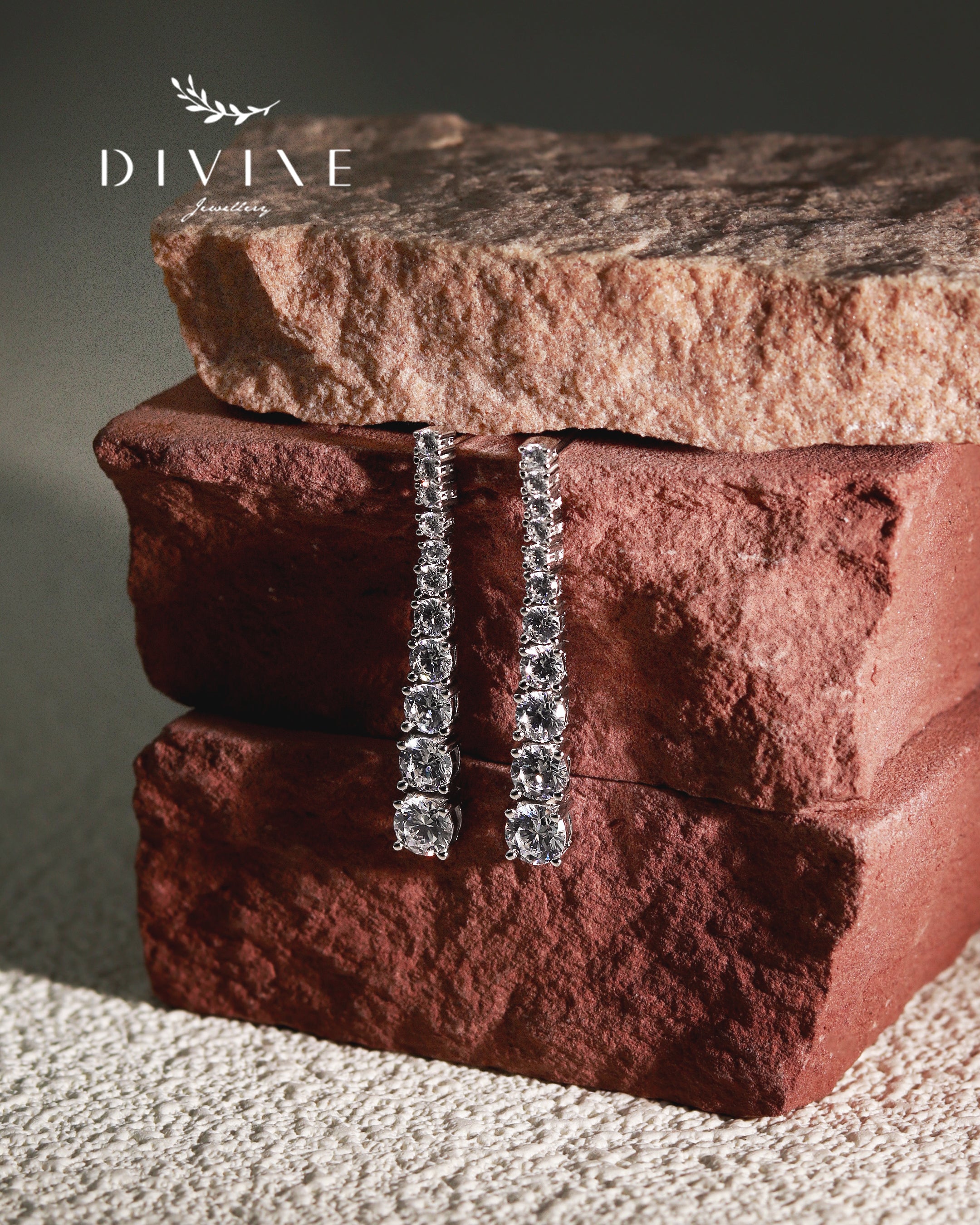 Silver earrings 414