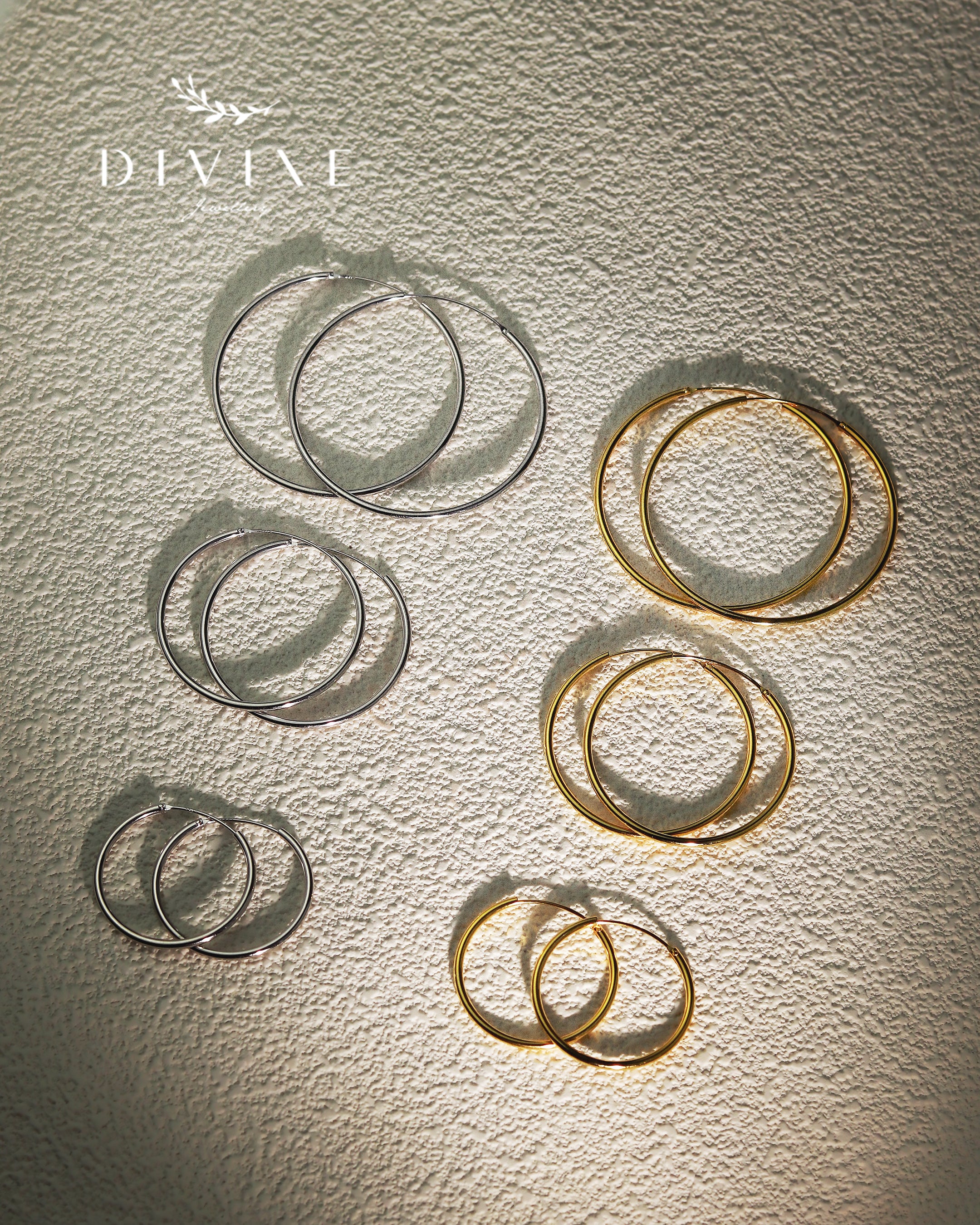 Silver earrings 416