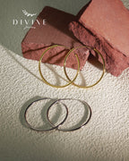 Silver earrings 416