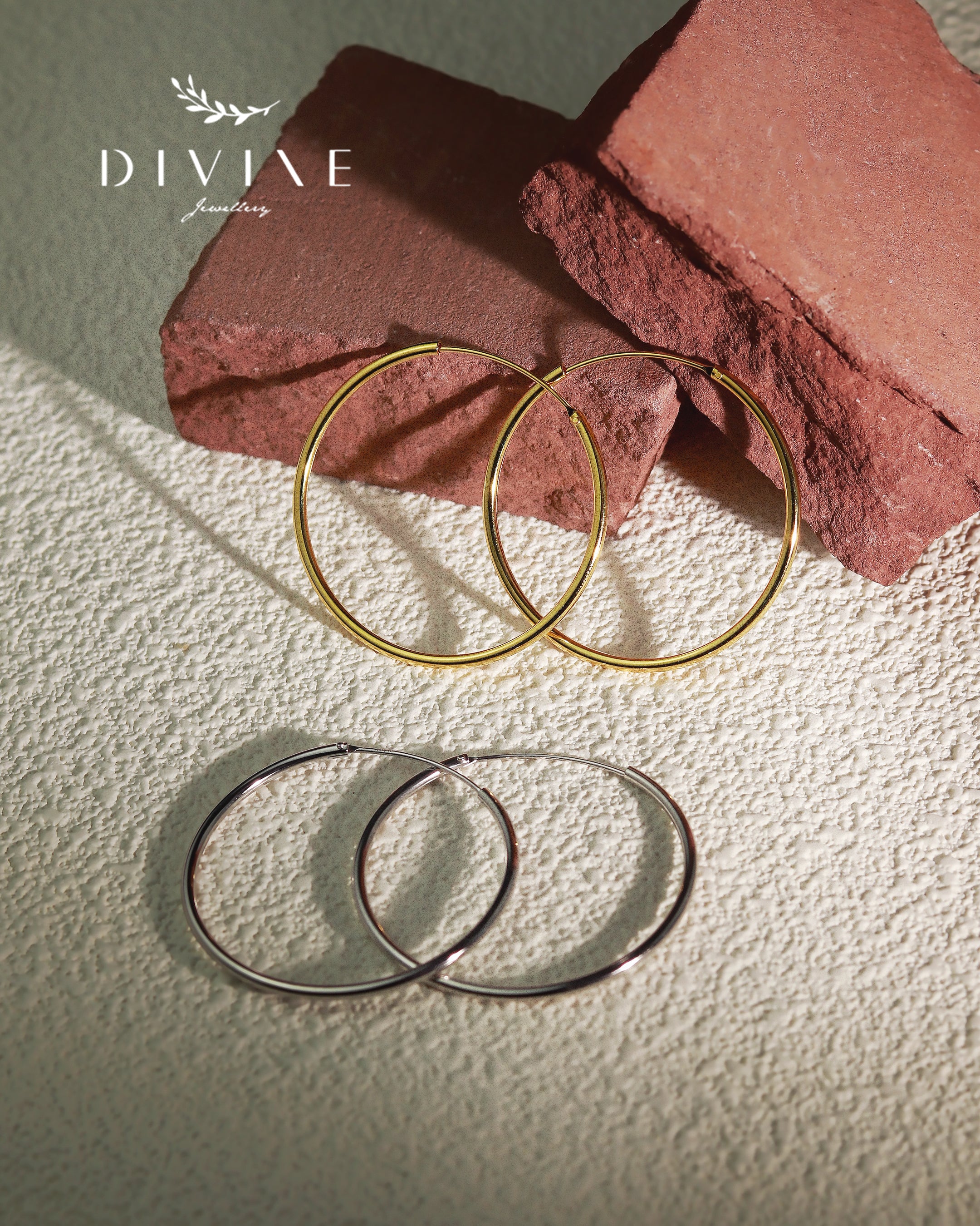 Silver earrings 416